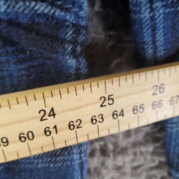 Jachs Shirt Mens XXL Blue Heritage Flannel Button-Up Plaid Long Sleeve Casual - Picture 8 of 10